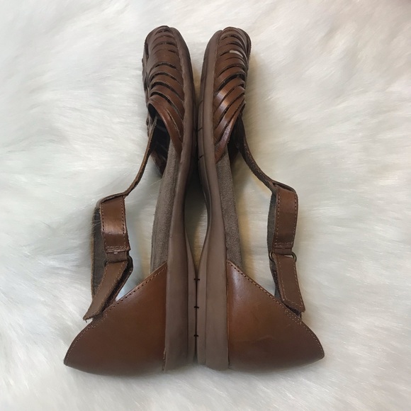 Natural Soul All Thru Comfort ⚜️ Brown Leather Gylo Sandals - Picture 5 of 10